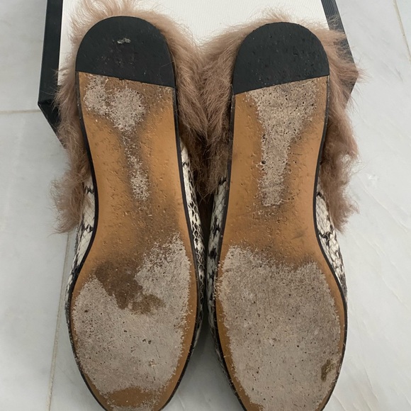 Gucci Princetown python and fur loafers - Picture 3 of 4
